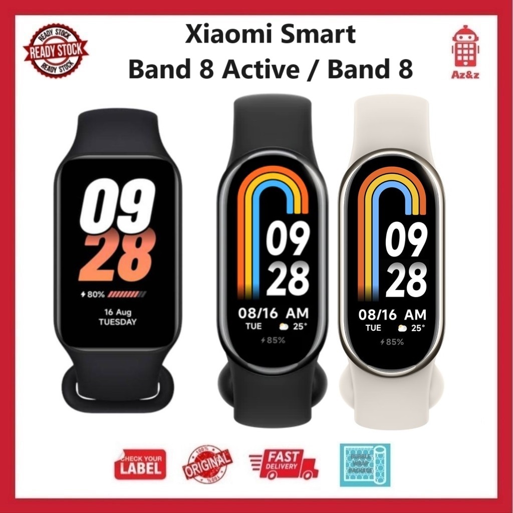 Xiaomi Smart Band 8 Active (1.47)/ Band 8 (1.62)Original Xiaomi Malaysia  Band8