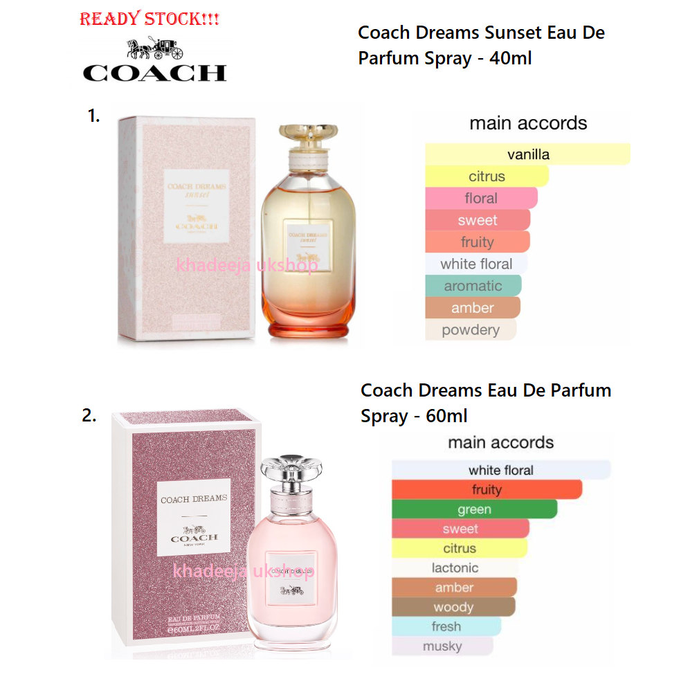 COACH Perfume Dreams Dreams Sunset