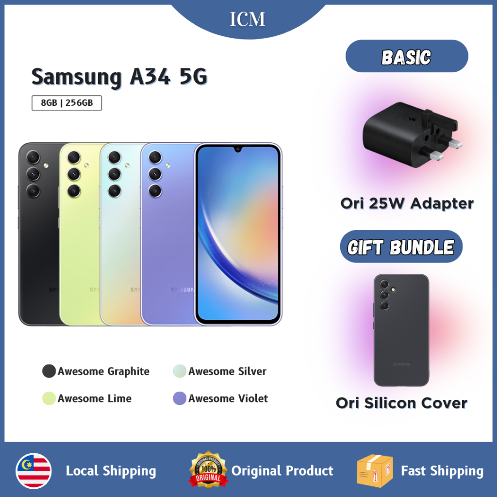 Buy Galaxy A34 5G Awesome graphite 256 GB