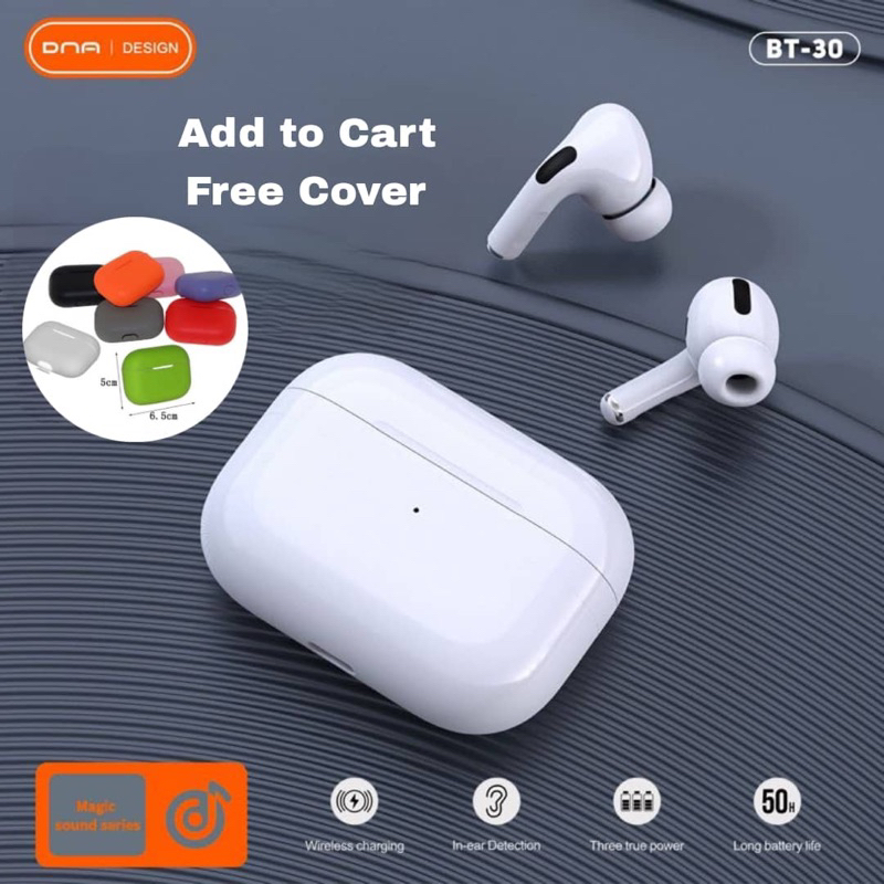 Free Cover DNA Design BT 30 Bluetooth Earphone 5.0 TWS Wireless