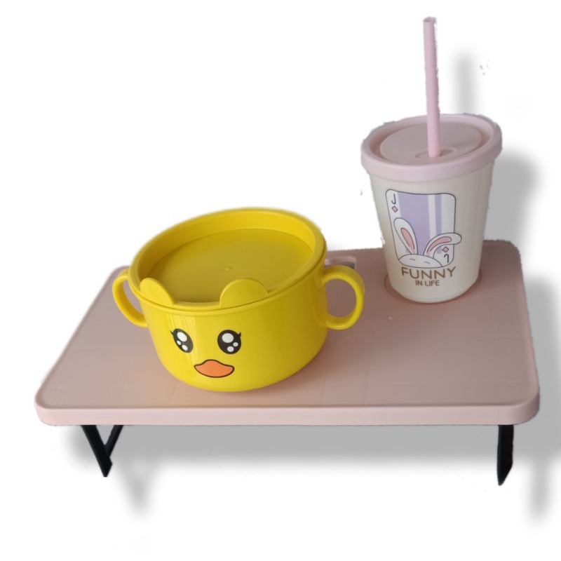 Breakfast Tray Folding Legs with Handles Kids Bed Tray Table for