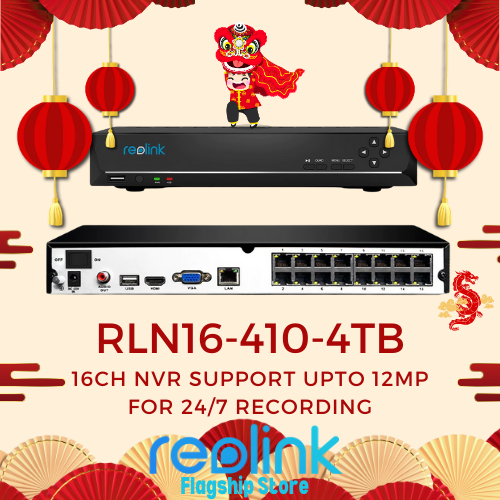 RLN8-410 Reolink 8-Channel PoE NVR for 24/7 Reliable Recording