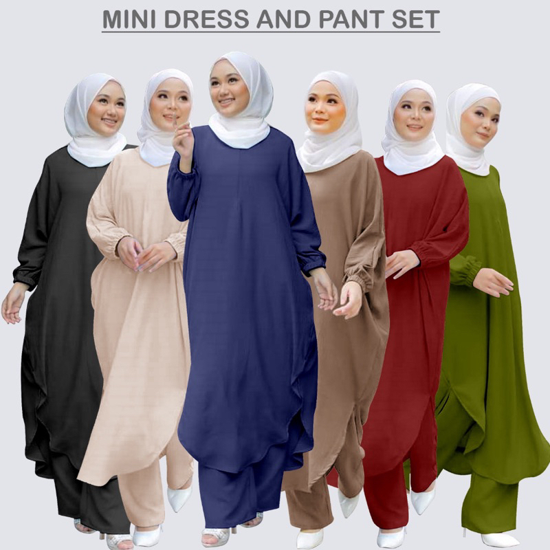 Muslimah Suit Blouse Dan Seluar Palazo Hotselling