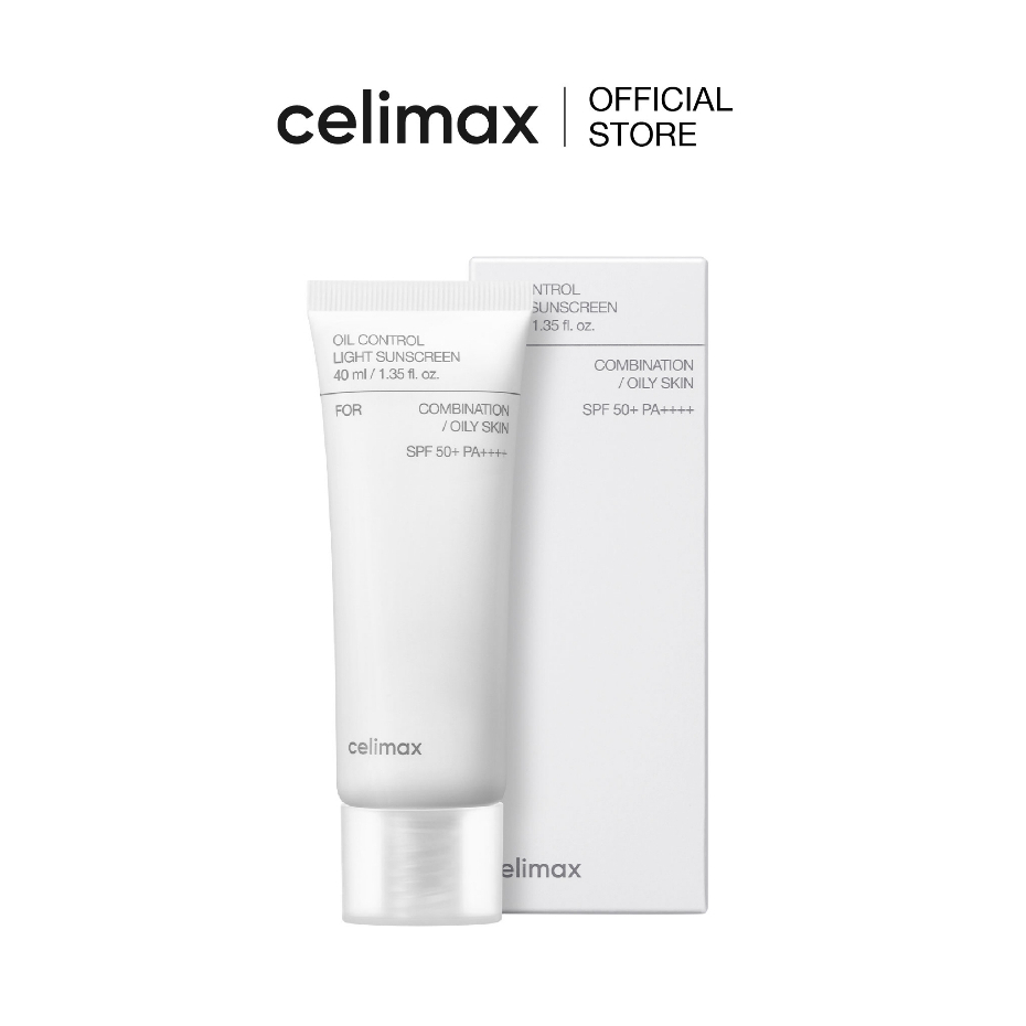 CELIMAX Oil Control Light Sunscreen SPF 50+ PA++++ 40ML | Shopee