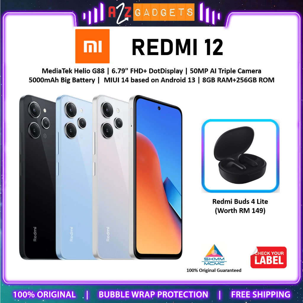 Xiaomi Redmi 12 - 256 GB/8 GB RAM - 6.79 - 50MP - 5000mAh