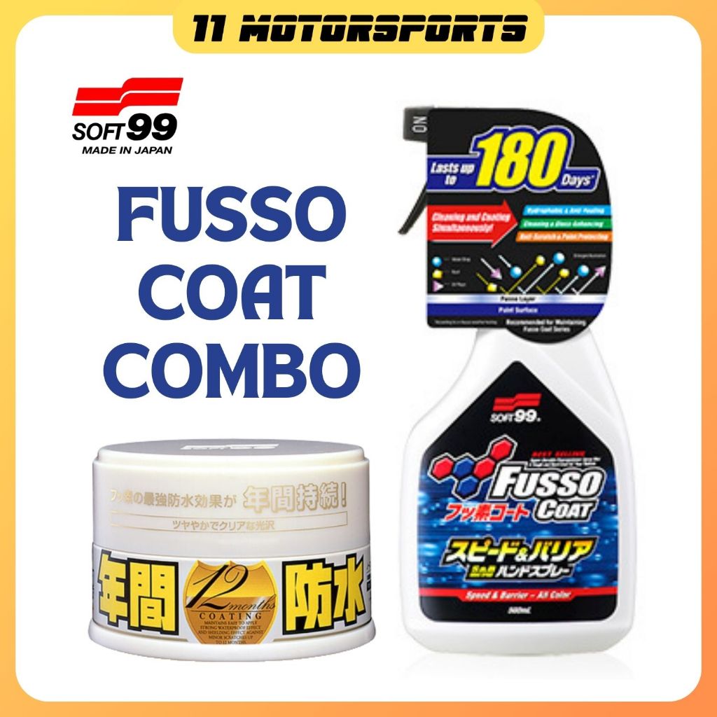 COMBO] SOFT 99, SOFT99 Fusso Coat Hard Wax + Fusso Coat Speed & Barrier  Hand Spray