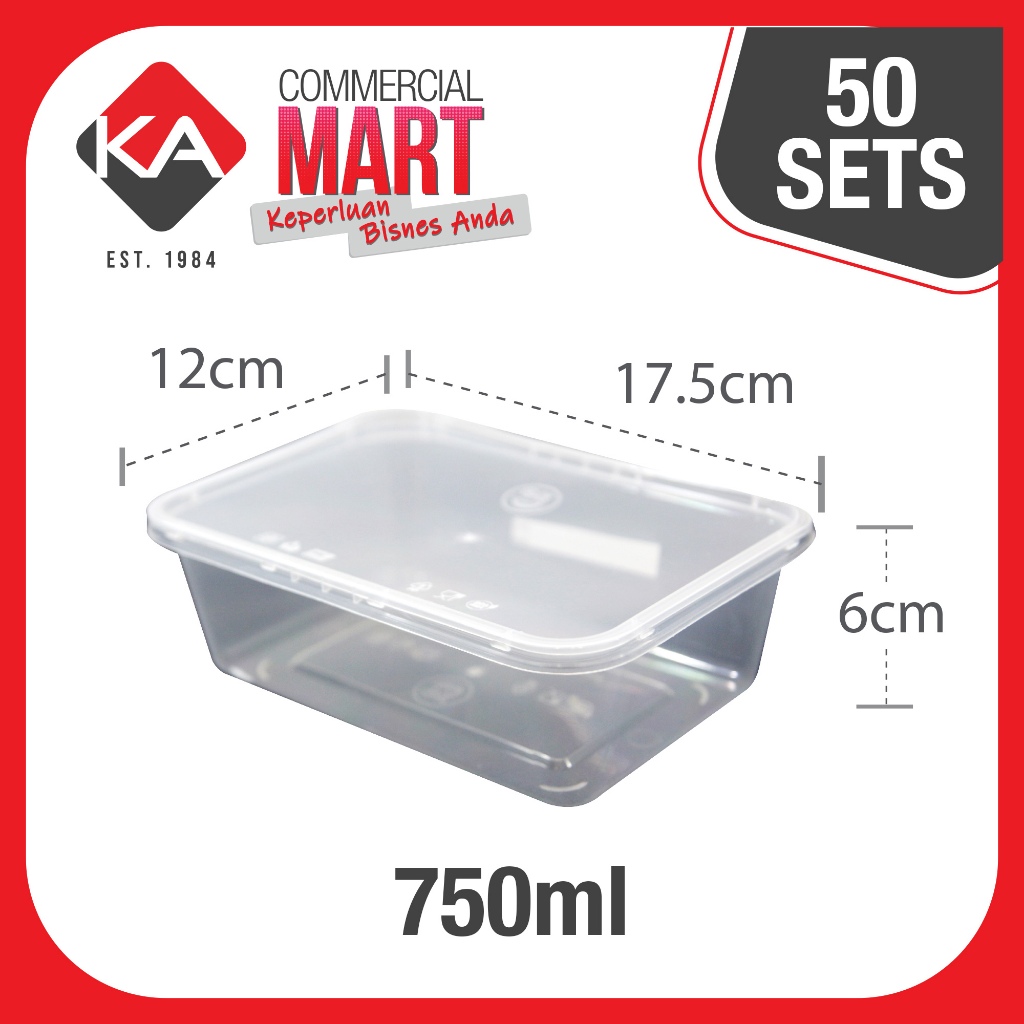 Plastic Rectangular Container Packaging Plastic Container Selangor