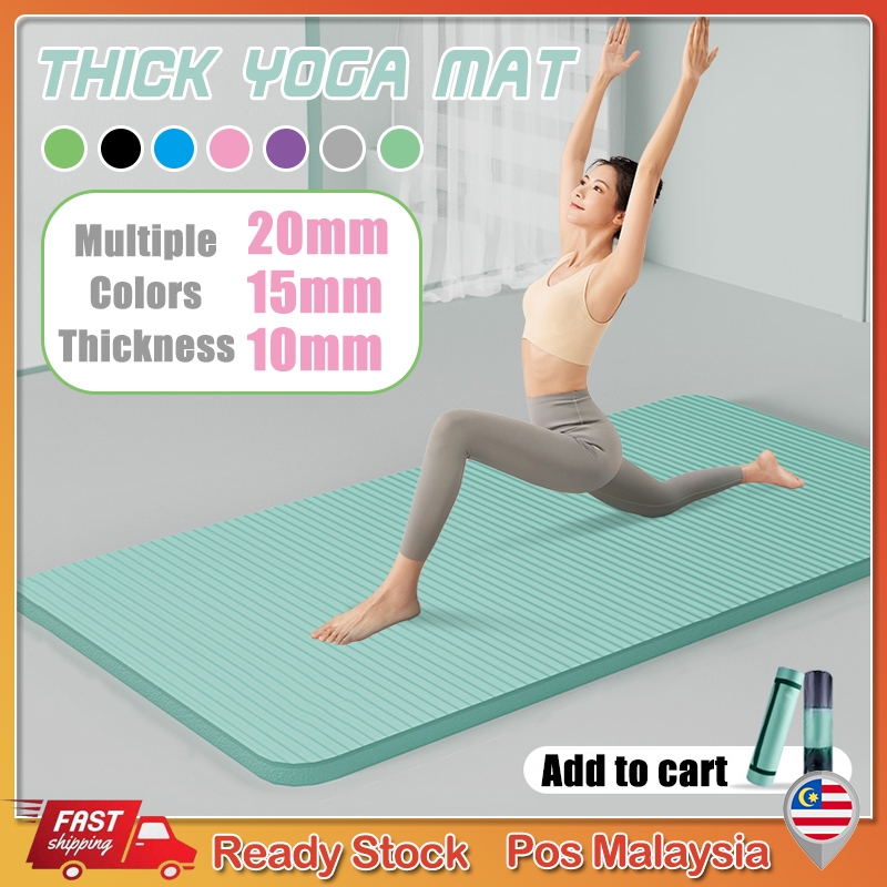 ORANGE 15MM NBR YOGA MAT, Thick yoga Mat size 15mm x 60cm x 190cm