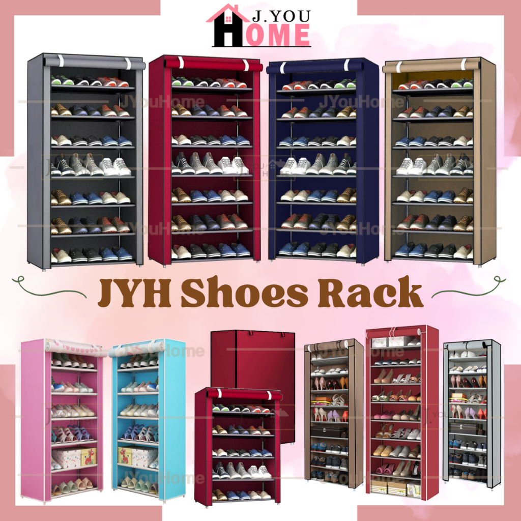 Multi-layer Shoe Organizer With Dustproof Cover, Large Capacity