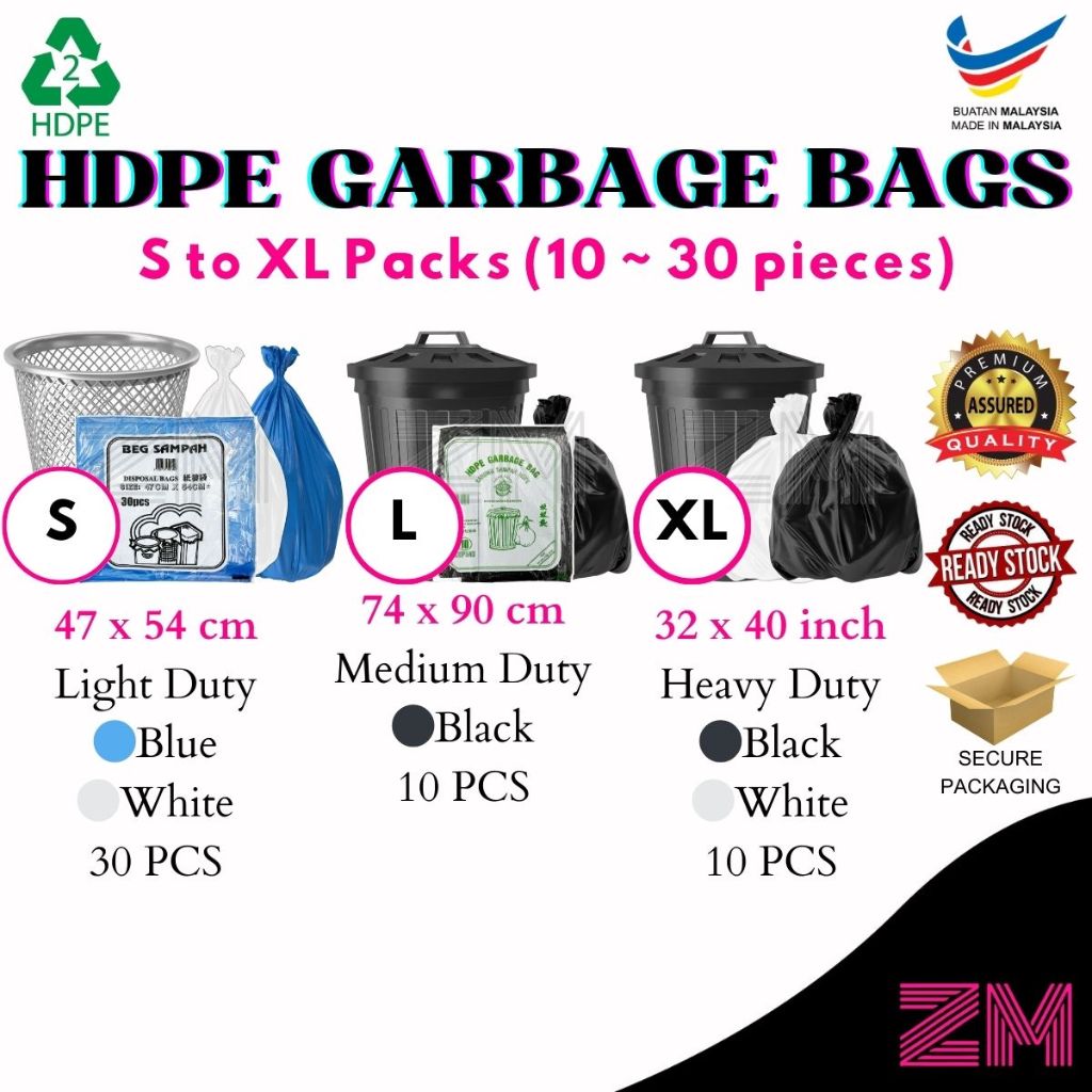 XL Size (32 X 40) Garbage Bag - 8pcs/Bag Household Housekeeping Garbage  Bags Malaysia, Selangor, Kuala Lumpur (KL), Bukit Sentosa Supplier,  Suppliers, Supply, Supplies