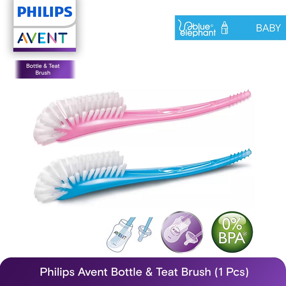 Philips Avent Baby Bottle and Nipple Brush, Blue , SCF145/06