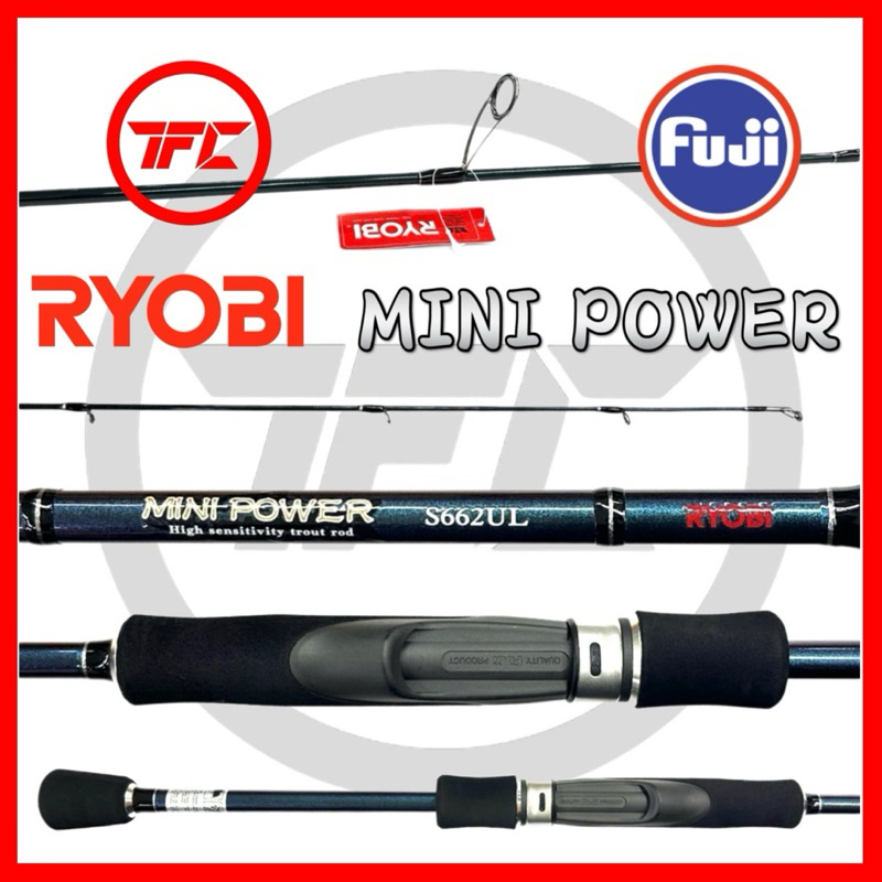 2024 New RYOBI Mini Power Spinning Ultralight Rod UL BFS Finesse Ultra  Light Fishing ULG