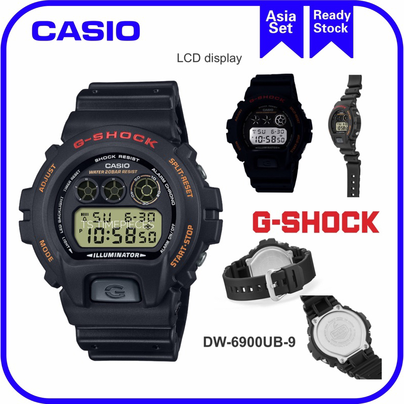 CASIO G-SHOCK DW-6900UB-9JF Illuminator Black Chrono Digital Men