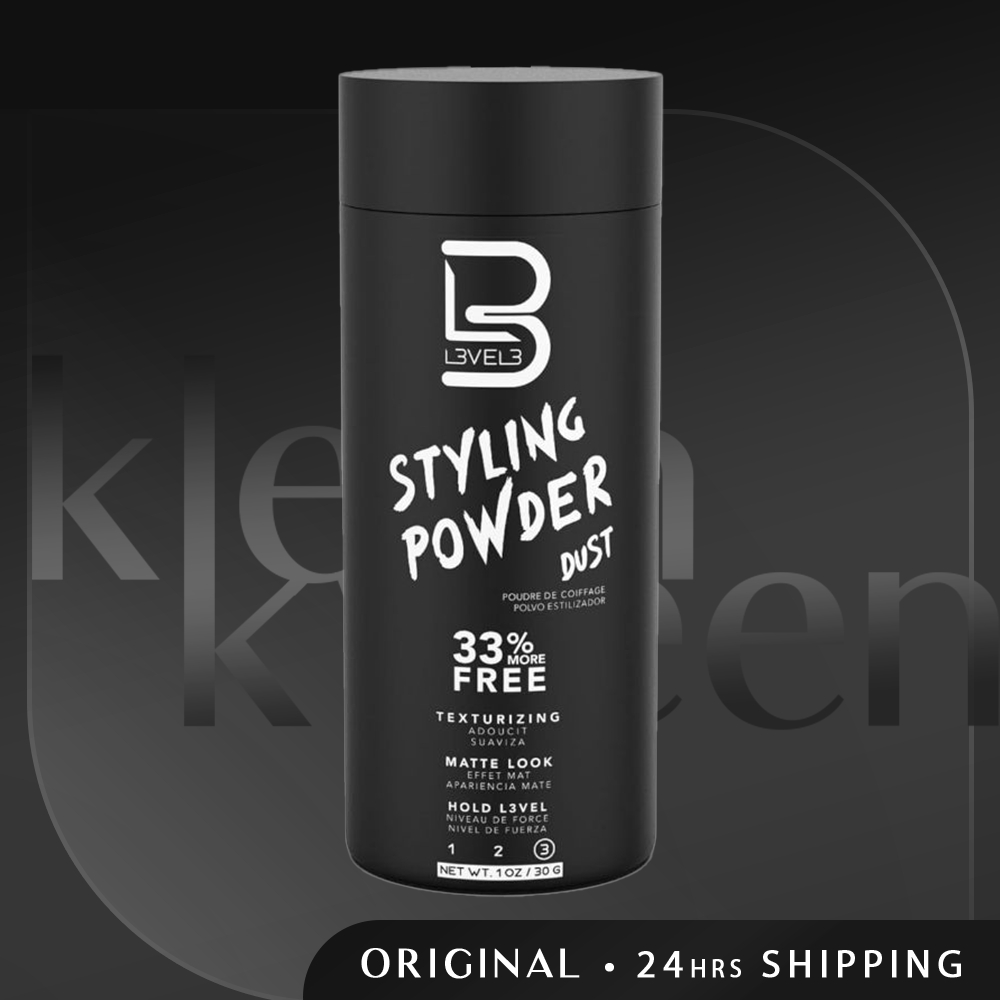 L3 Level 3 Styling Powder - Natural Look Mens Powder - Easy to Apply with  No Oil or Greasy Residue