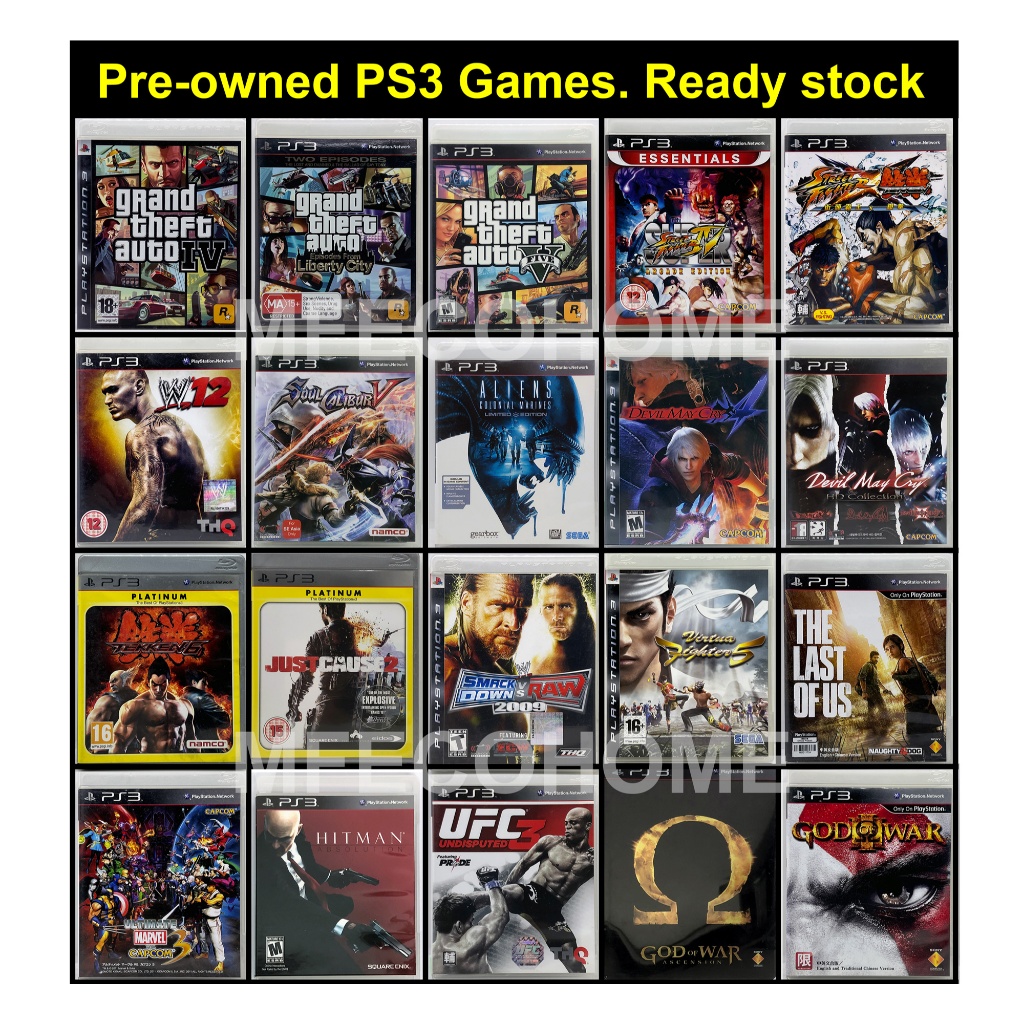 Original Pre Owned Used GTA V God of War Street Fighter Tekken Injustice  Mafia II Yakuza Dragon Ball PlayStation PS3 B | Shopee Malaysia