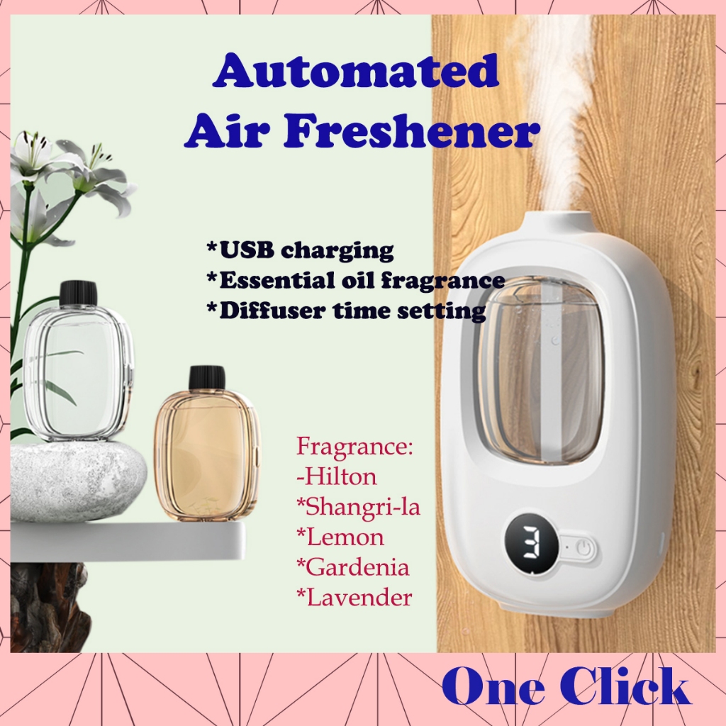 Smart Car Air Freshener with Adjustable Strong and Light Fragrance Modes