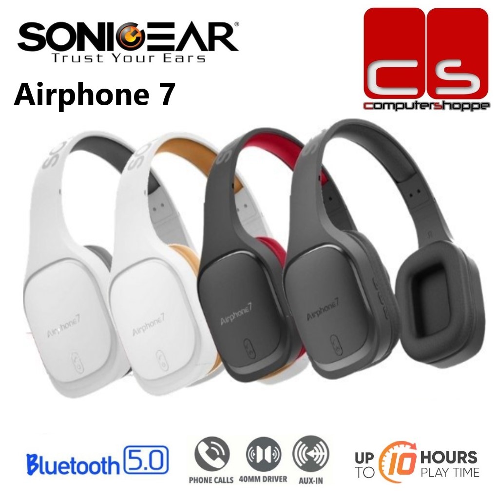 SonicGear Airphone 7 Bluetooth Headphones Shopee Malaysia