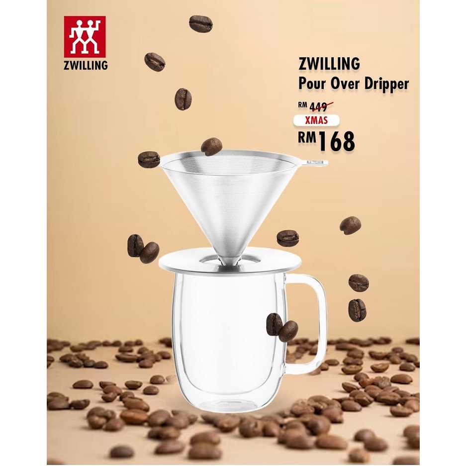 ZWILLING Sorrento Stainless Steel Pour Over Coffee Dripper 