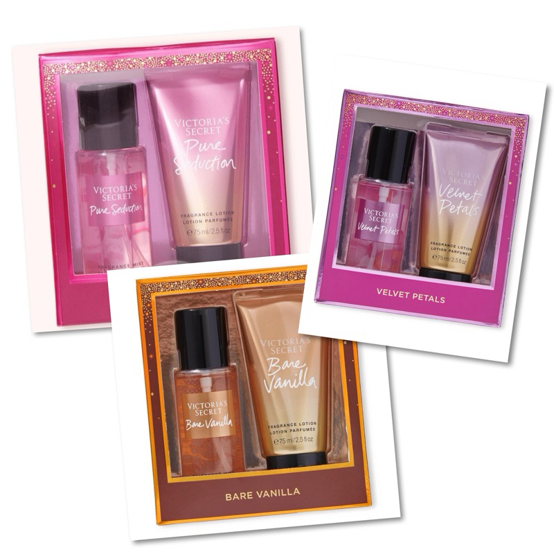 Victoria's Secret 4 Piece Gift Set: 2 x Fragrance Mist 125ml - 2 x Fra