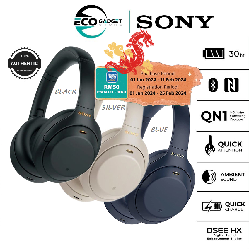 Sony WH-1000XM4 Black Wireless Noise-Cancelling Headphones, Personal Audio, Computers and Gadgets