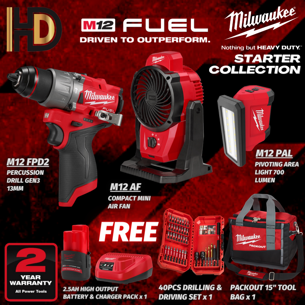 Milwaukee M12 Starter Collection Mega Combo BEST DEAL FREE