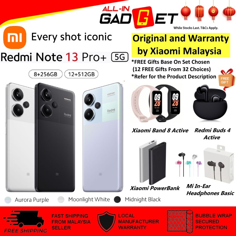 Xiaomi Redmi Note 13 5G  16GB(8+8) + 256GB – Original Malaysia Set – Satu  Gadget Sdn. Bhd.