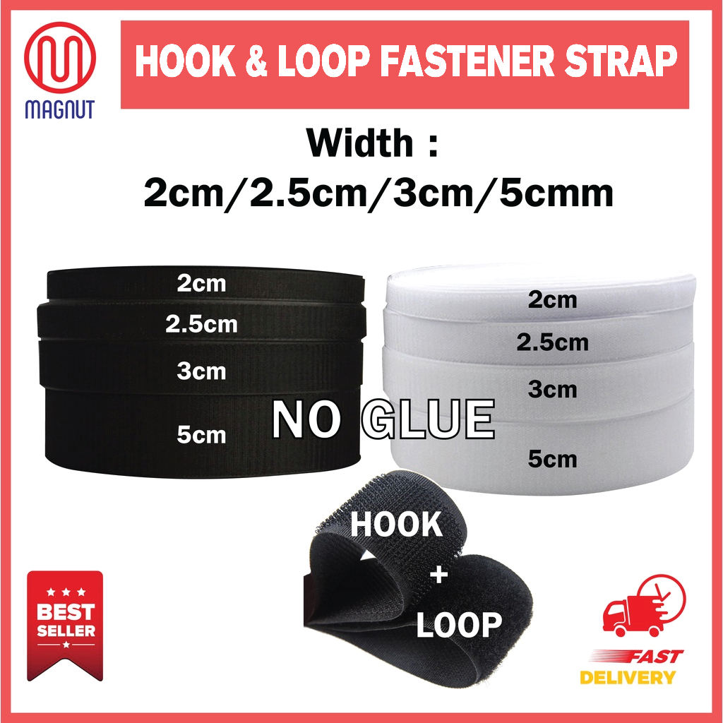 100 sets - Round Hook & Loop Fastener Tape - 1cm / 1.5cm / 2cm / 2.5cm -  Hook & Loop Dot with Self Adhesive