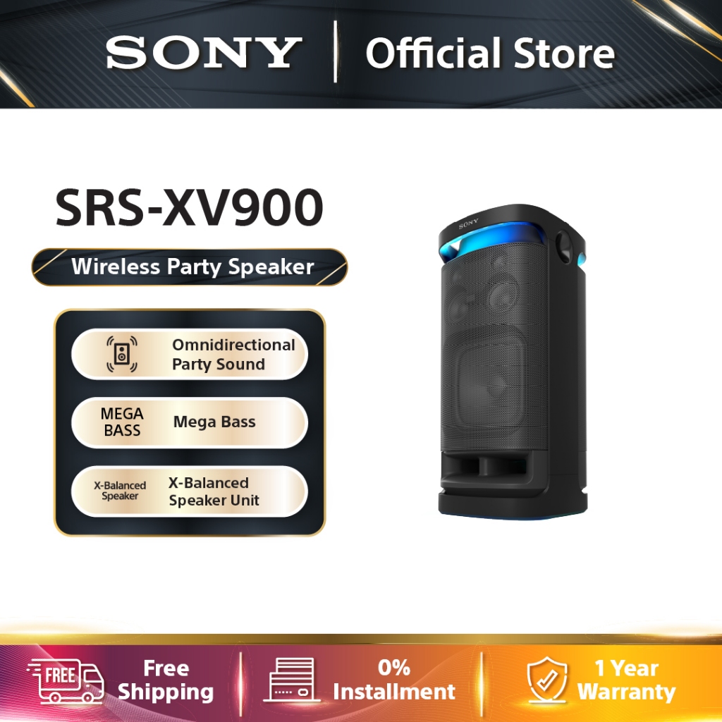 Sony SRSXV900 X-Series High Power Wireless Speakers 