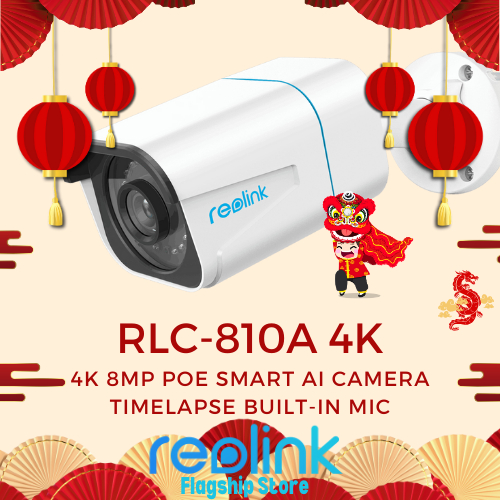 Reolink TrackMix Series Poe & WiFi Camera 4k Dual Lens PTZ Auto Tracking  Outdoor Pet Car Human Detection 8MP IP Security Camera