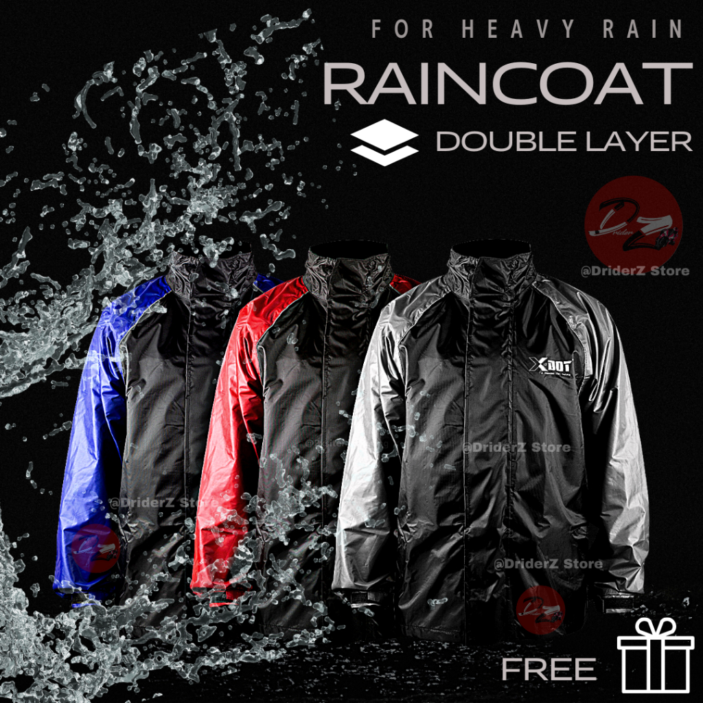 X DOT Raincoat Baju Hujan Double Layer RC03 RC08 Motorcycle