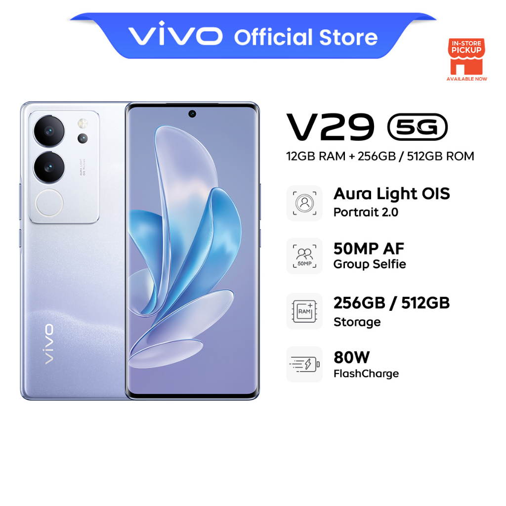 [ In store Pick up] vivo V29 5G 12+256GB / 512GB