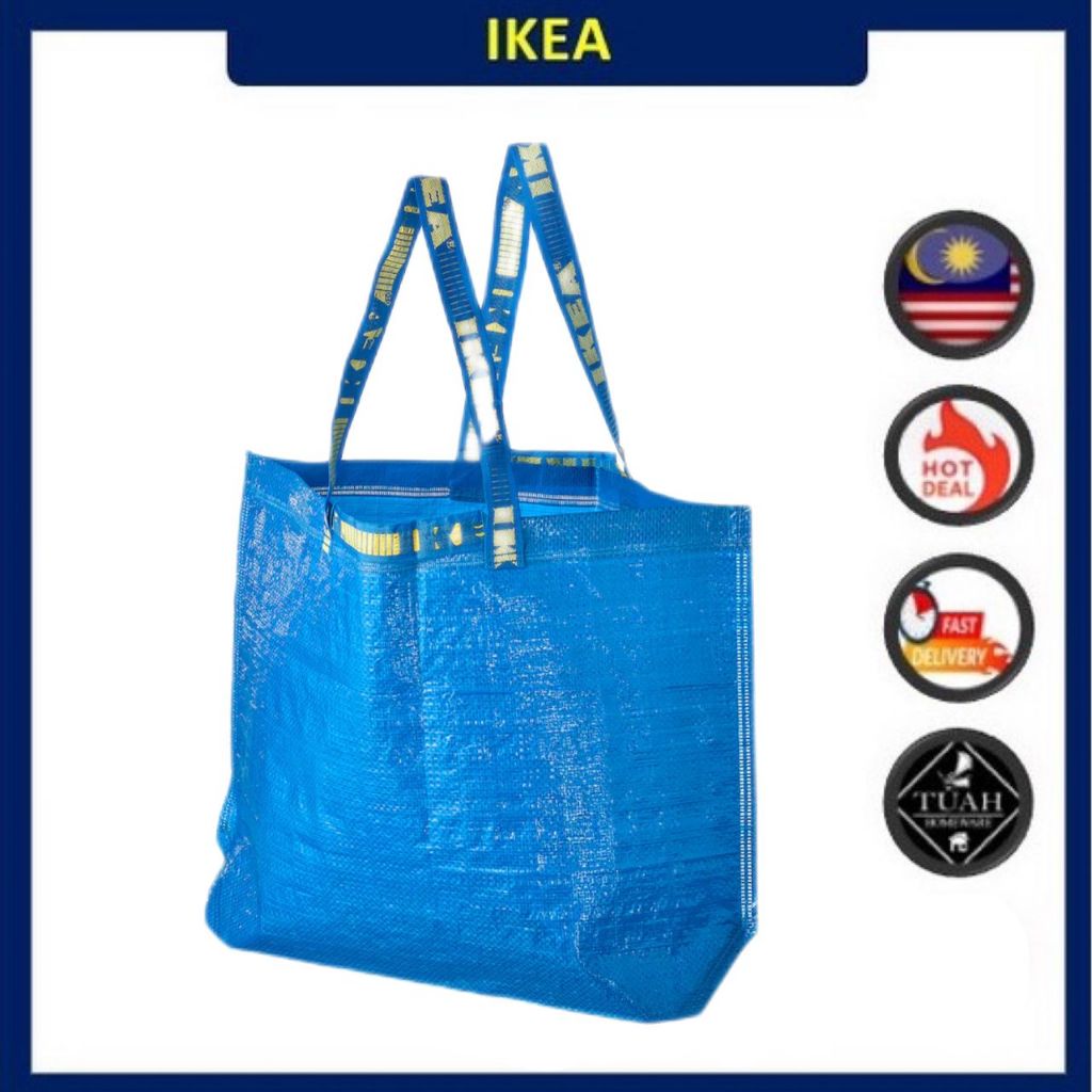 FRAKTA carrier bag, medium, blue, 45x18x45 cm/36 l - IKEA