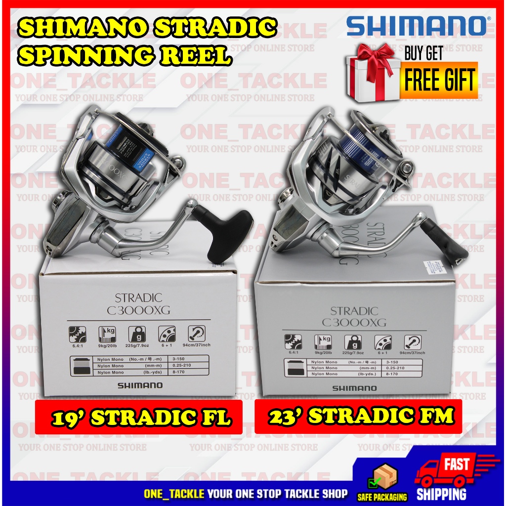Shimano Stradic FL & FM Spinning Reel 100% Original Mesin Pancing