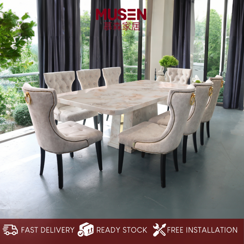 Marble dining deals table 8 seater