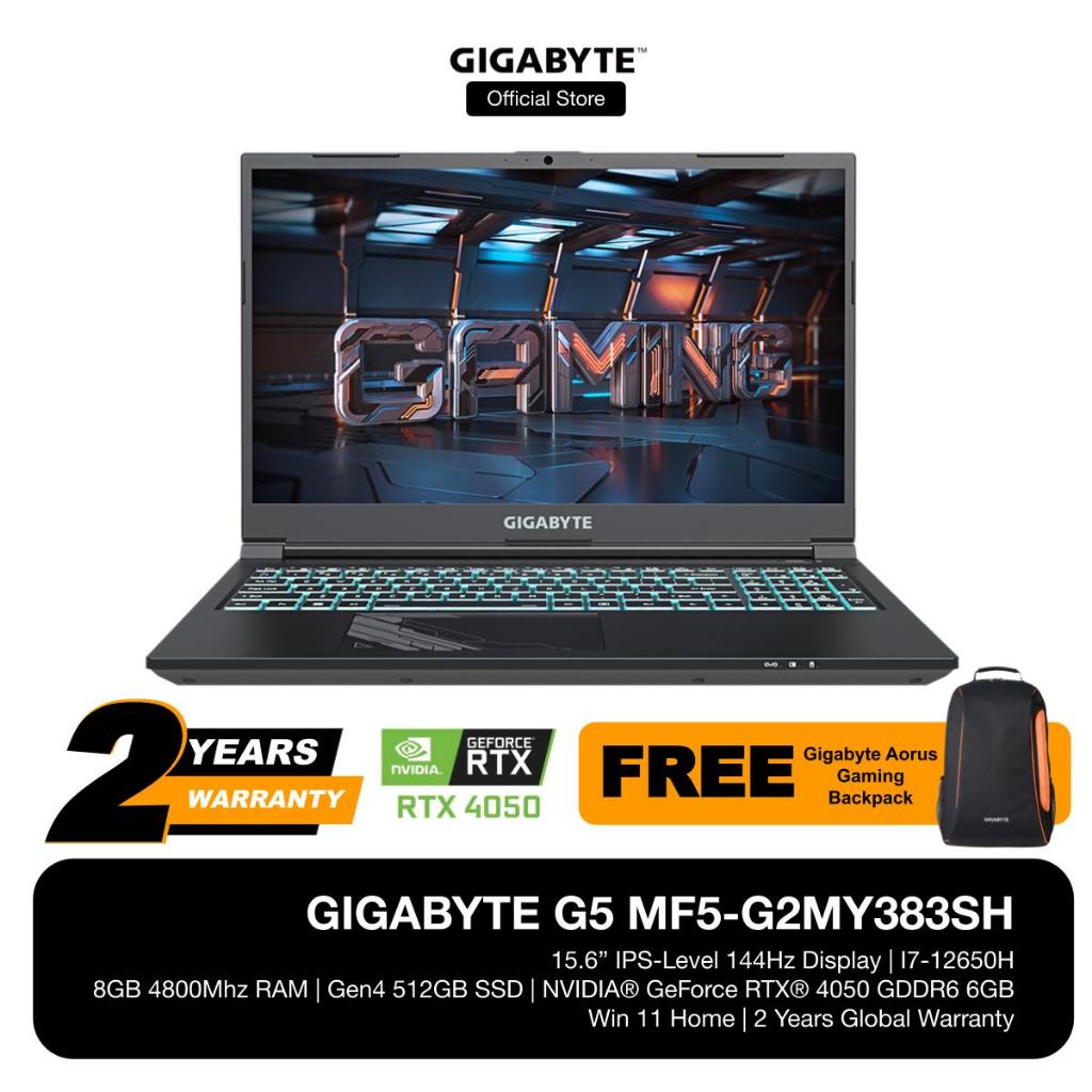 GIGABYTE 15.6 144Hz Gaming Laptop FHD Intel i7-12650H with 16GB