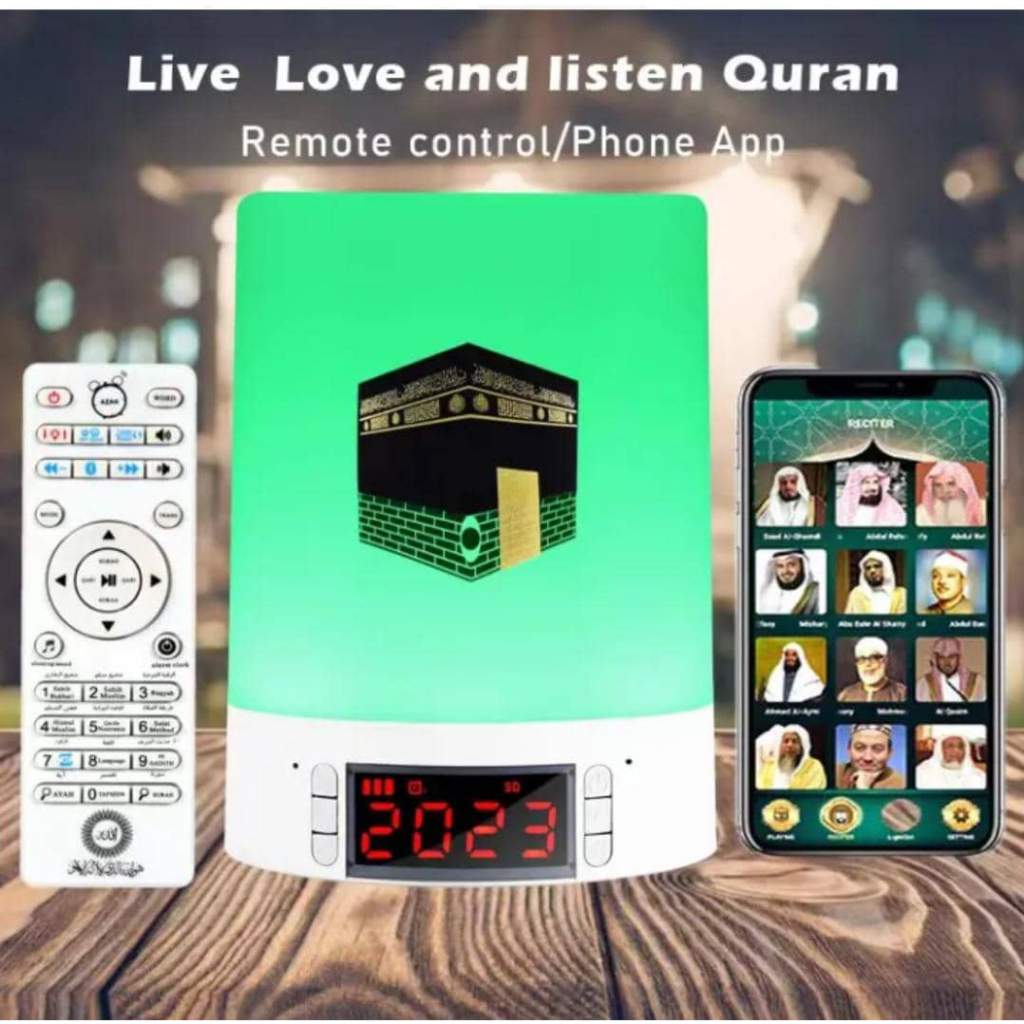 2023 New AZAN CLOCK Bluetooth Radio Al Quran LED Speaker alquran terjemahan  30 Juzuk Zikir Ruqyah Nasyid Audio SQ 1216 F | Shopee Malaysia