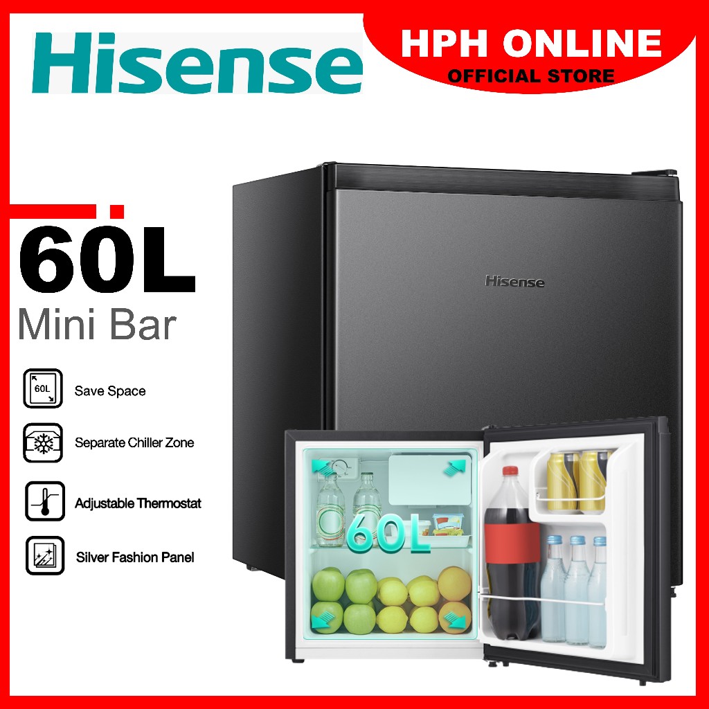 Hisense Midea Single Door Mini Bar Fridge Refrigerator 50L