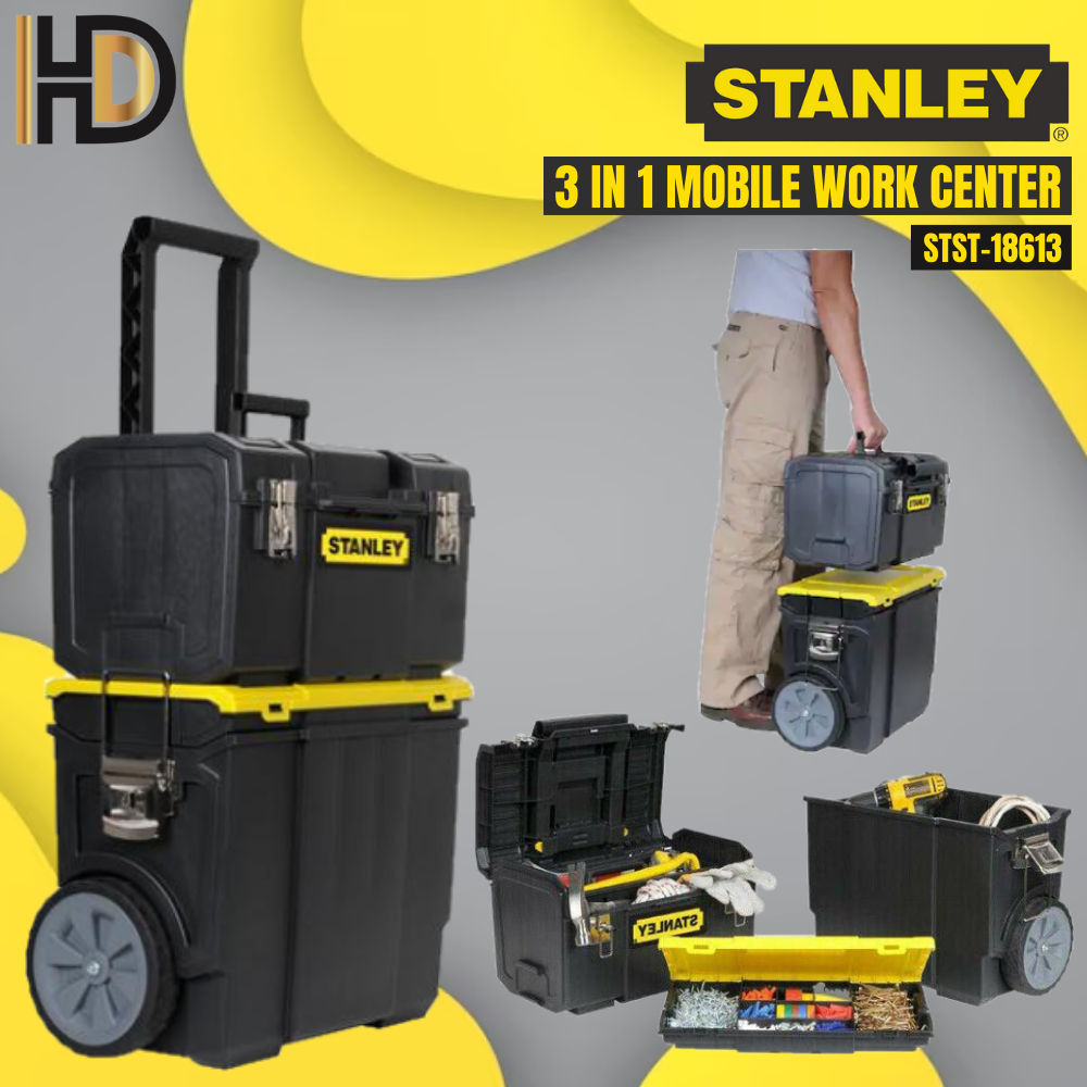 Stanley 12-1/2 in. 1 Gallon Essential Tool Box with Lid Organizers  STST13331 - The Home Depot