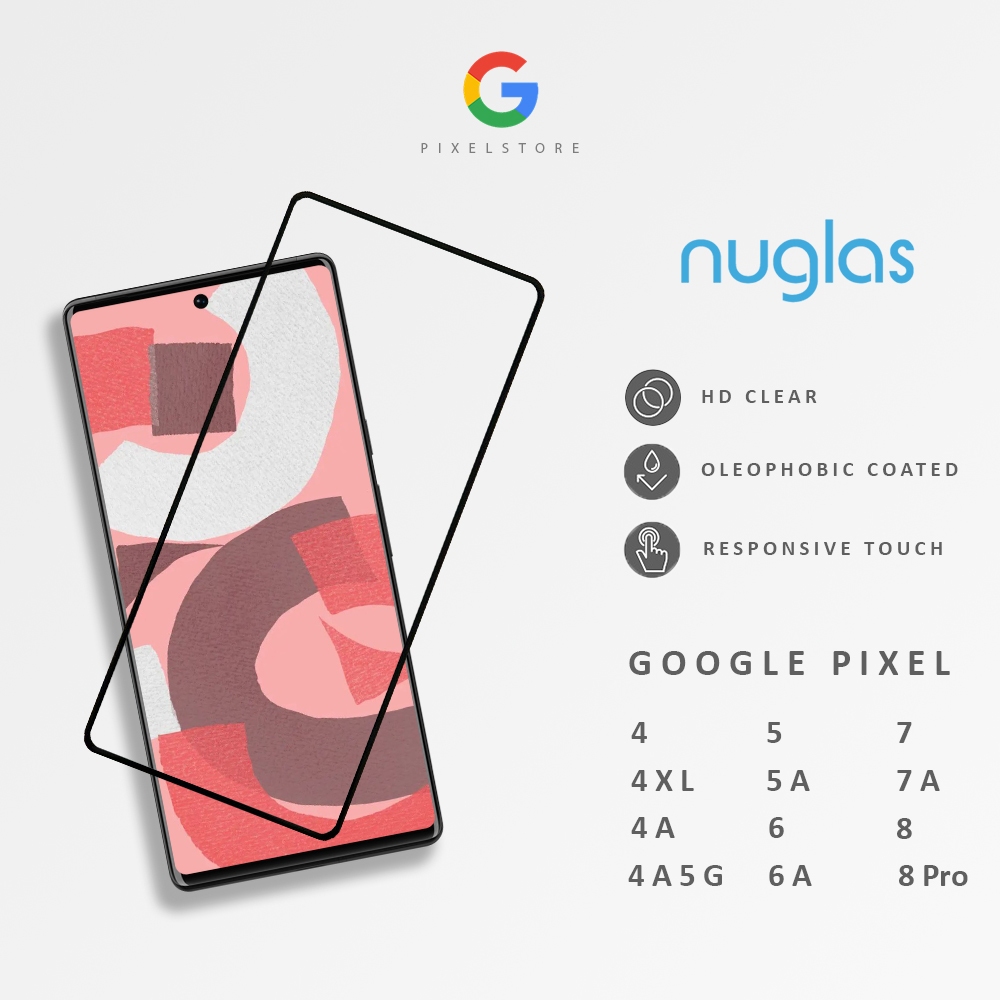 Mocolo Full Screen Tempered Glass Film On For Google Pixel 8 Pro 7A 7 6 6A