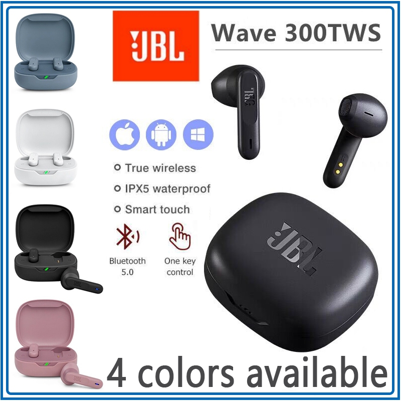 Local Ready] JBL Wave 300 TWS True Wireless In-Ear Bluetooth Headphones  Earphone V5.2 Noise Cancelling Headsets