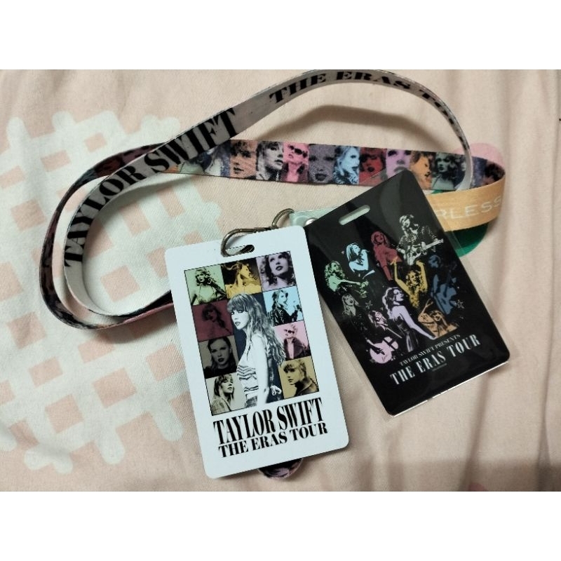 Taylor Swift eras tour lanyard with PVC card double sided