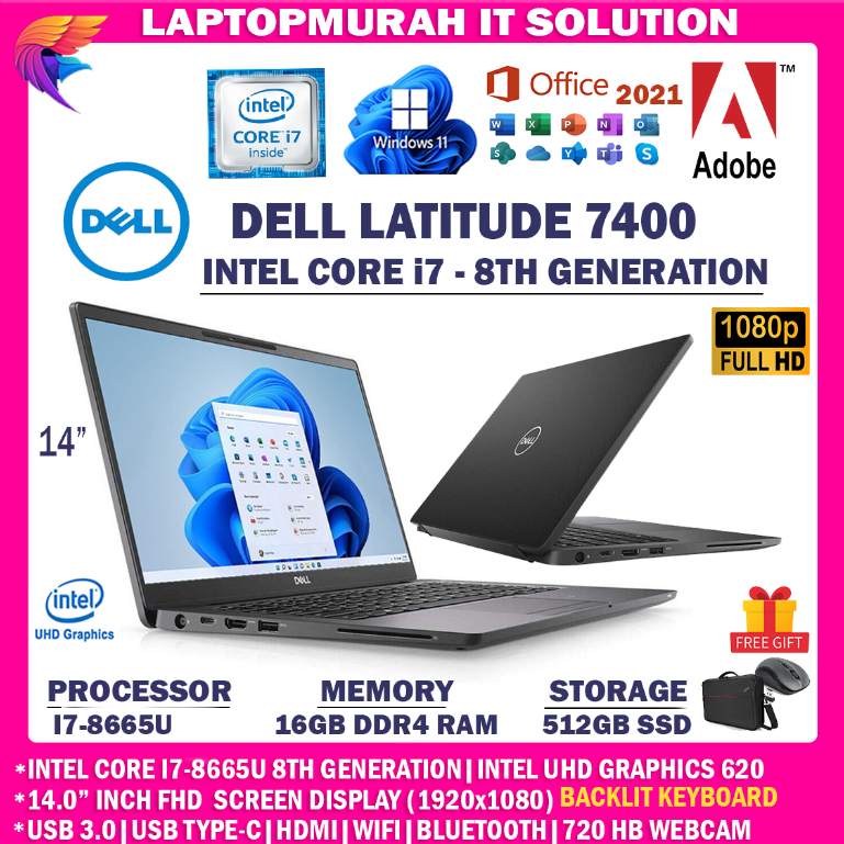 Dell Latitude 3410 Business Laptop, Intel Core i3-10th Generation CPU, 16GB  RAM, 500GB HDD, 14.1 inch Display, Windows 10 Pro