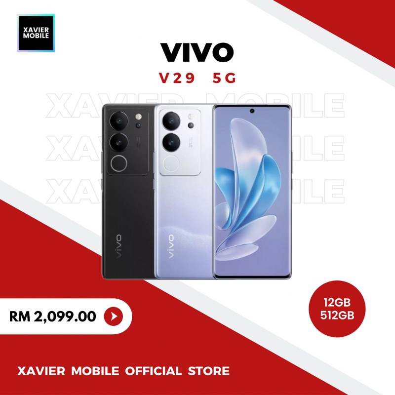 vivo V29 5G | 12GB + 512GB | 4600mAh Battey | 80W Fast Charging