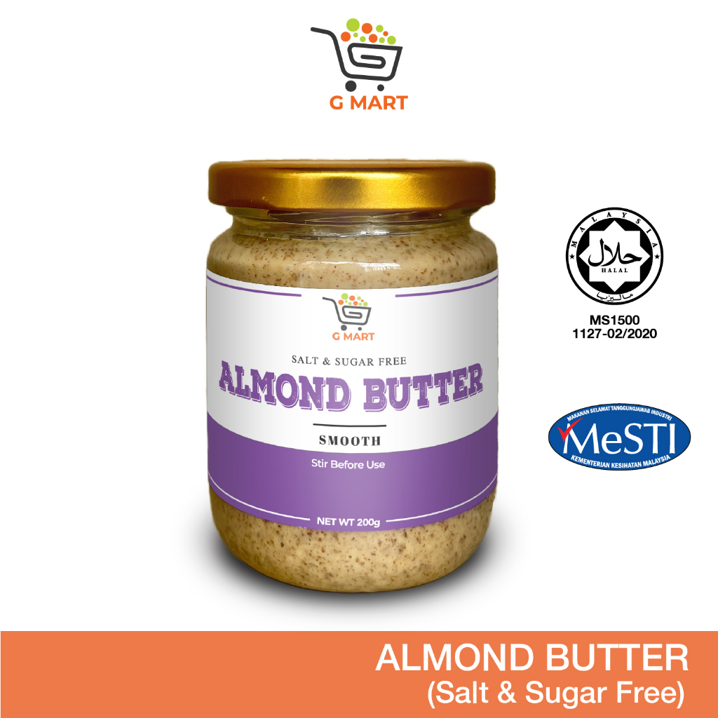 Raw Almond Butter (no oil, sugar-free)