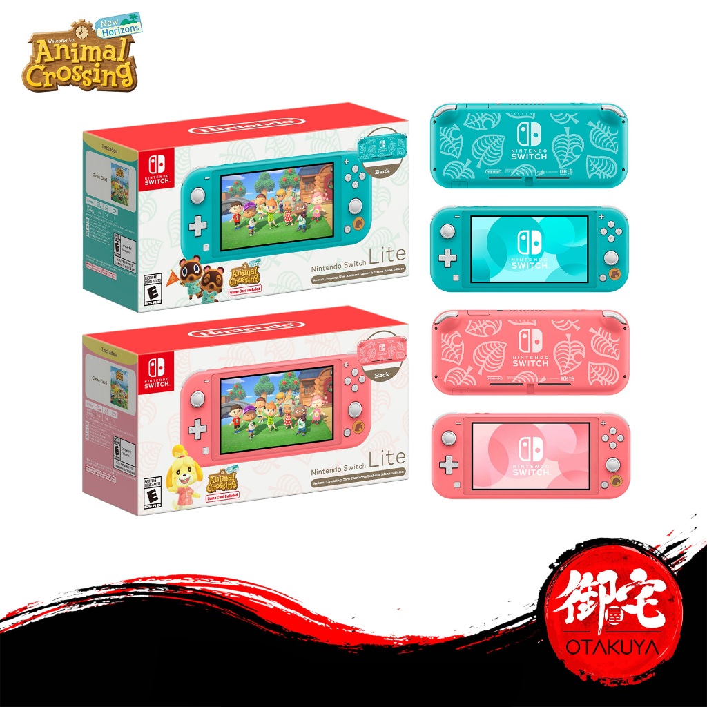 Nintendo Switch Lite Animal Crossing Especial Edition Clear