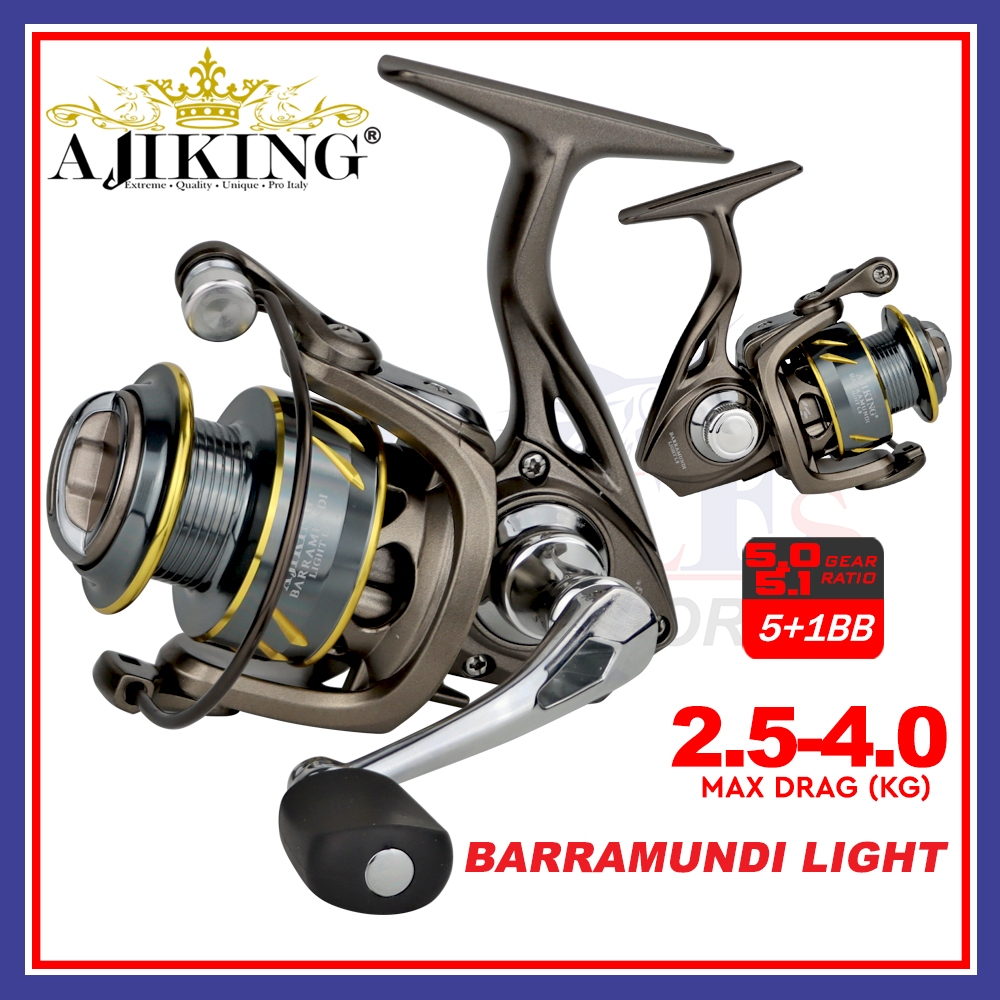 Ajiking Barramundi Light Ultralight Spininng Fishing Reel