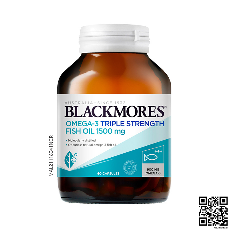 Blackmores Omega 3 Triple Strength Fish Oil 1500 mg 60 s rm125.90