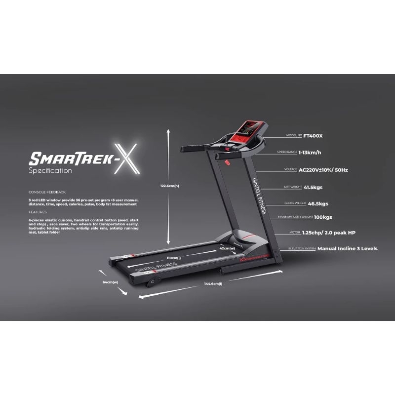 preloved treadmill gintell smarTrex Shopee Malaysia