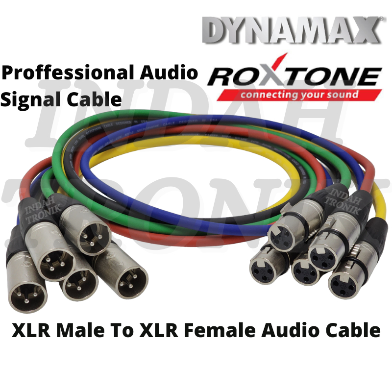 Neutrik XLR to XLR Cables. Male to Female. Flexible Belden Mic Patch Leads  1m 3m