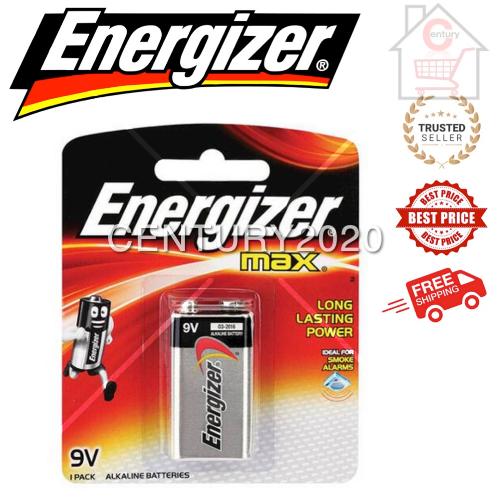 6LR61 Energizer - 9V ENERGIZER - 9V Alkaline Battery 1 Pack